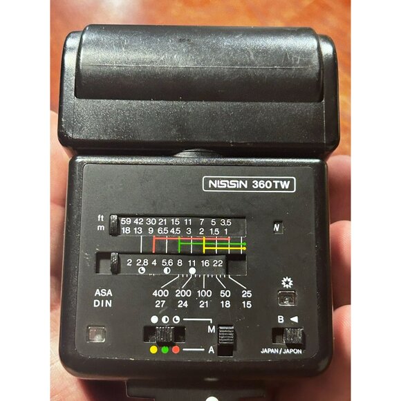 Vintage Nissin Electric Camera Shoe Mount Flash Model 360TW - Picture 4 of 7